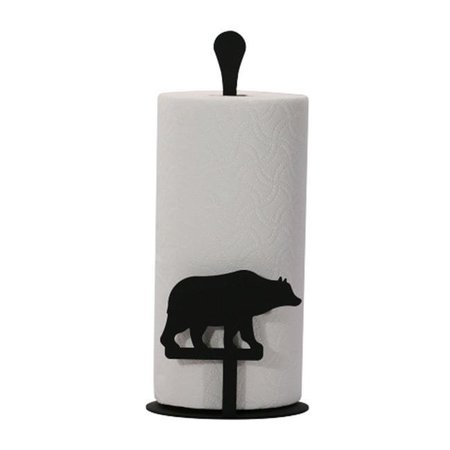 VILLAGE WROUGHT IRON Village Wrought Iron PT-C-14 Paper Towel Holder - Bear Silhouette PT-C-14